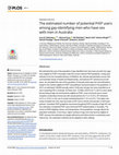 Research paper thumbnail of The estimated number of potential PrEP users among gay-identifying men who have sex with men in Australia