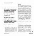 Research paper thumbnail of La Armada argentina y su enfoque para la "guerra contra la subversión" en los comienzos del terrorismo de Estado (1973-1976)