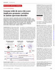 Research paper thumbnail of Genome-wide de novo risk score implicates promoter variation in autism spectrum disorder