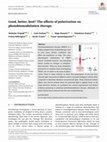 Good, better, best? The effects of polarization on photobiomodulation therapy Cover Page