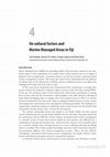 Research paper thumbnail of On cultural factors and Marine Managed Areas in Fiji