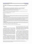 Research paper thumbnail of The Effects of Frankincense on Oral Squamous Cell Carcinoma Cell Line ( olibanum ; Boswellia ; Burseraceae ; natural resin ; oleo-gum resin )