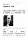 Research paper thumbnail of Rencontre avec les Cahiers de l'Islam