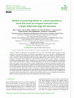 Research paper thumbnail of Models of poisoning effects on vulture populations show that small but frequent episodes have a larger effect than large but rare ones