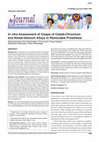 Research paper thumbnail of In vitro Assessment of Clasps of Cobalt-Chromium and Nickel-titanium Alloys in Removable Prosthesis