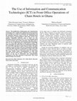 Research paper thumbnail of The Use of Information and Communication Technologies (ICT) in Front Office Operations of Chain Hote