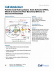 Research paper thumbnail of Palmitic Acid Hydroxystearic Acids Activate GPR40, Which Is Involved in Their Beneficial Effects on Glucose Homeostasis