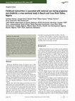 Research paper thumbnail of Childhood malnutrition is associated with maternal care during pregnancy and childbirth: a cross-sectional study in Bauchi and Cross River States, Nigeria