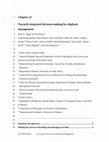 Research paper thumbnail of Towards Integrated Decision Making for Elephant Management