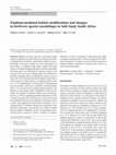 Research paper thumbnail of Elephant-mediated habitat modifications and changes in herbivore species assemblages in Sabi Sand, South Africa