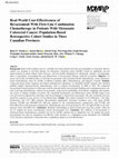 Research paper thumbnail of Real-World Cost-Effectiveness of Bevacizumab With First-Line Combination Chemotherapy in Patients With Metastatic Colorectal Cancer: Population-Based Retrospective Cohort Studies in Three Canadian Provinces