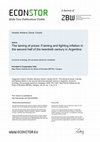 Research paper thumbnail of The taming of prices: Framing and fighting inflation in the second half of the twentieth century in Argentina