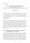 Research paper thumbnail of Relationship between Student Internships and Second Language Education: Examples from the Experience of a US Overseas Studies Program in Japan