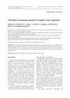 Research paper thumbnail of Checklist of nematode parasites of reptiles from Argentina