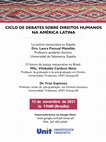 Research paper thumbnail of CICLO DE DEBATES SOBRE DIREITOS HUMANOS NA AMÉRICA LATINA/ Justiça restaurativa