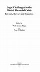 Research paper thumbnail of Legal Challenges in the Global Financial Crisis : Bail-outs, the Euro and Regulation