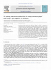 Research paper thumbnail of On strategy improvement algorithms for simple stochastic games