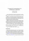 Research paper thumbnail of Le passage de la prénasalisation à la préaspiration en algonquien