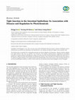 Research paper thumbnail of Tight Junction in the Intestinal Epithelium: Its Association with Diseases and Regulation by Phytochemicals