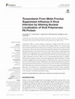 Research paper thumbnail of Toosendanin From Melia Fructus Suppresses Influenza A Virus Infection by Altering Nuclear Localization of Viral Polymerase PA Protein