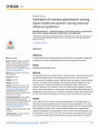 Research paper thumbnail of Estimation of sickness absenteeism among Italian healthcare workers during seasonal influenza epidemics