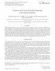 Research paper thumbnail of A framework for network quality monitoring in the VoIP environment