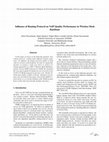 Research paper thumbnail of Influence of Propagation Modeling on VoIP Quality Performance in Wireless Mesh Network Simulation