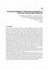 Research paper thumbnail of Pursuing Credibility in Performance Evaluation of VoIP over Wireless Mesh Networks