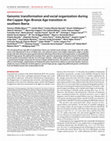 Research paper thumbnail of Genomic transformation and social organization during the Copper Age-Bronze Age transition in southern Iberia