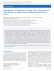 Research paper thumbnail of Meta-analysis of fish early life stage tests-Association of toxic ratios and acute-to-chronic ratios with modes of action