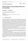 Research paper thumbnail of Shared Society: Concept, implementation and the road ahead