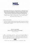 Research paper thumbnail of Predicting the Presence of Leptospires in Rodents from Environmental Indicators Opens Up Opportunities for Environmental Monitoring of Human Leptospirosis