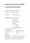 Research paper thumbnail of Incidence and prevalence of NMOSD in Australia and New Zealand