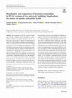 Research paper thumbnail of Distribution and comparison of bacterial communities in HVAC systems of two university buildings: Implications for indoor air quality and public health