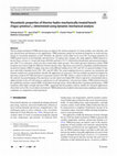 Research paper thumbnail of Viscoelastic properties of thermo-hydro-mechanically treated beech (Fagus sylvatica L.) determined using dynamic mechanical analysis