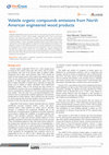 Research paper thumbnail of Volatile organic compounds emissions from North American engineered wood products