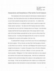 Research paper thumbnail of Interpretations and Interpolations of Paul and the Jewish Scriptures