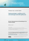 Research paper thumbnail of Epistemología y política de la metodología interdisciplinaria