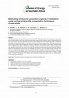 Research paper thumbnail of Estimating wind power generation capacity in Zimbabwe using vertical wind profile extrapolation techniques: A case study