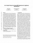 Research paper thumbnail of An in depth study into using EMI signatures for appliance identification