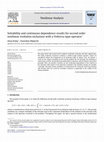 Research paper thumbnail of Solvability and continuous dependence results for second order nonlinear evolution inclusions with a Volterra-type operator