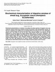 Research paper thumbnail of Biochemical characterization of digestive amylase of wheat bug, Eurygaster maura (Hemiptera: Scutelleridae)