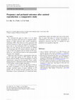 Research paper thumbnail of Pregnancy and perinatal outcomes after assisted reproduction: a comparative study