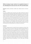 Research paper thumbnail of Different meanings of proper nutrition: the sociopolitical dynamics of the relationship between body and state in the 1970s and 2010s Poland