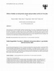 Research paper thumbnail of Dodin fungusitinin Vicia faba L. bitkisinde total protein miktarı ve peroksidaz aktivitesi üzerine etkisi