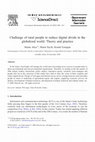 Research paper thumbnail of Challenge of rural people to reduce digital divide in the globalized world: Theory and practice