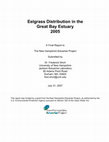 Research paper thumbnail of Eelgrass Distribution in the Great Bay Estuary 2005