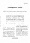 Research paper thumbnail of Systemic Approach for the Maintenance of Complex Structural Systems (2008)