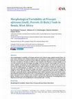 Research paper thumbnail of Morphological Variability of Prosopis africana (Guill., Perrott. Et Rich.) Taub in Benin, West Africa