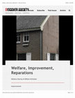 Research paper thumbnail of Welfare, Improvement, Reparations - Discover Society by Stefano Harney and Willem Schinkel